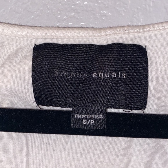 Among Equals Brass Knuckle White Tank - Picture 3 of 4